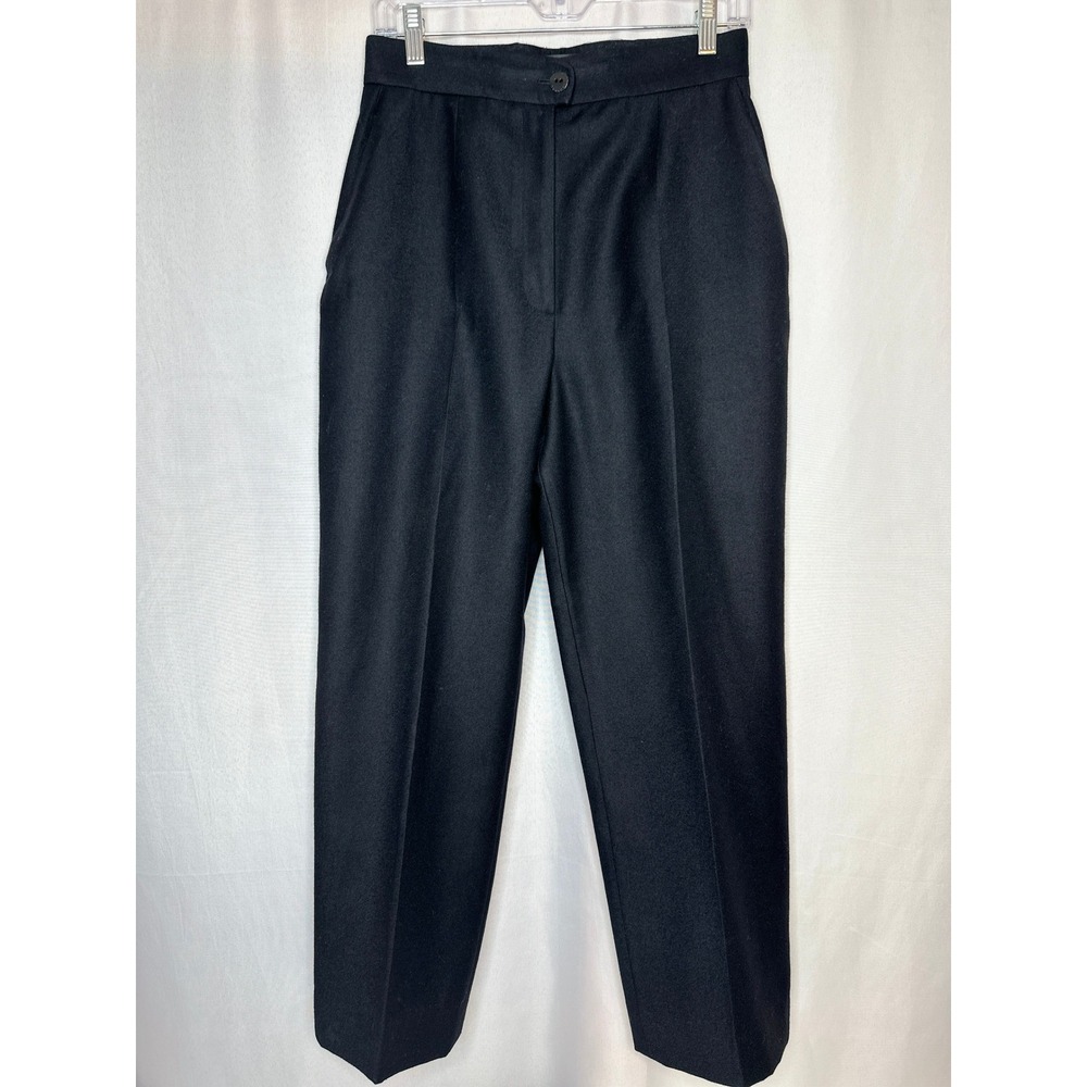 VTG Chanel 2000A Pleated Wool Cashmere Trouser SZ 40 Designer Elevated Capsule